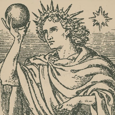 Earendel — a woodcut-style light-bearer